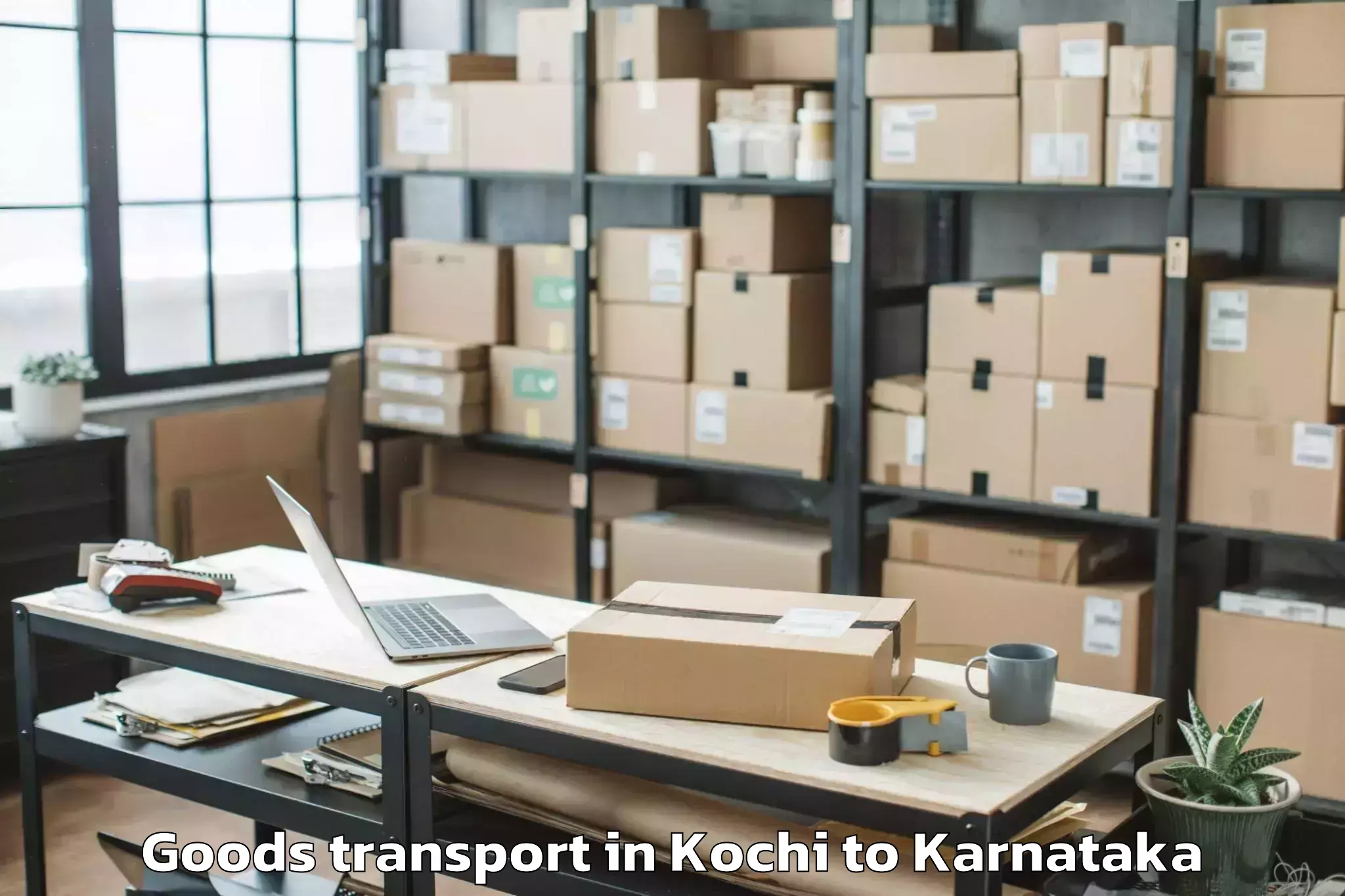 Book Kochi to Tumkur University Tumkur Goods Transport